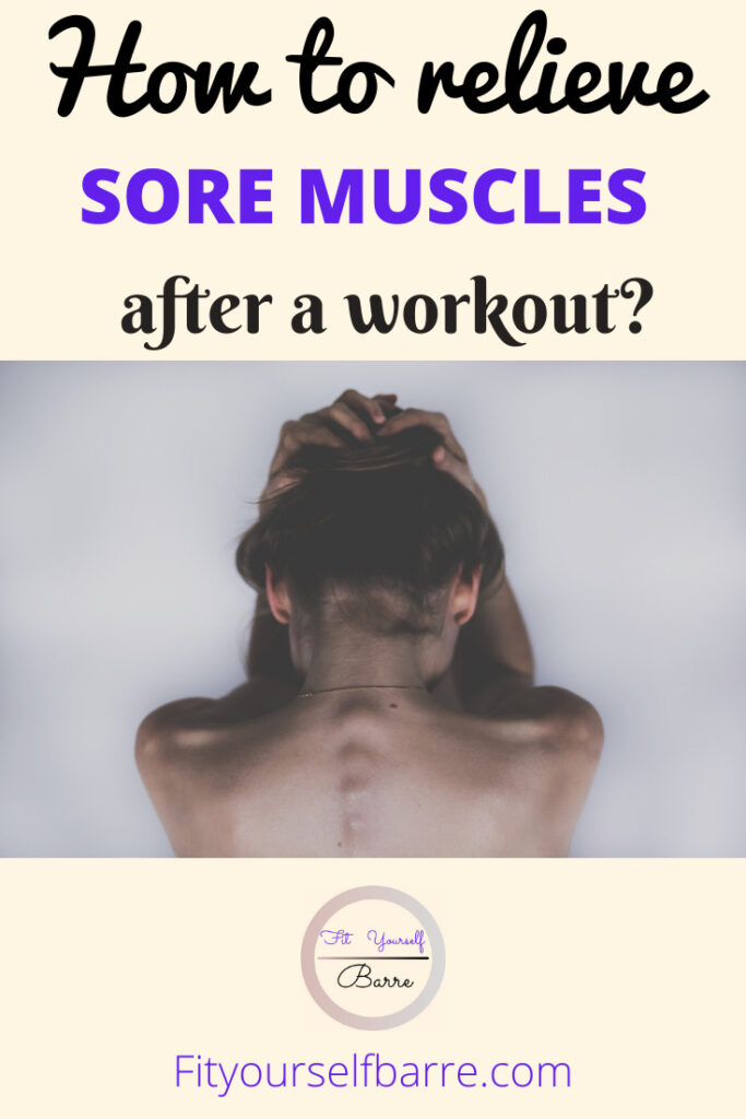 Relieve sore muscles-woman in pain