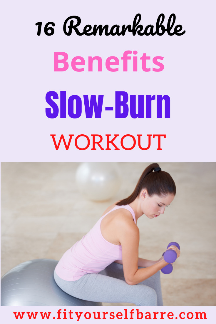 slow burn workout training-young-woman-slow-lifting-weights