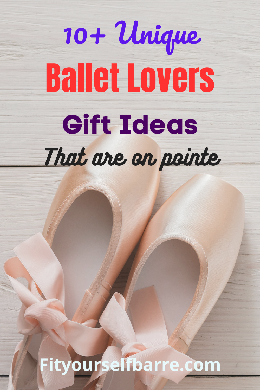 ballet lovers gift ideas-pastel pink ballet pointe shoes background