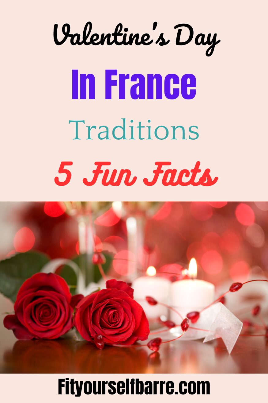 valentine's day in france traditions-red roses and candles background